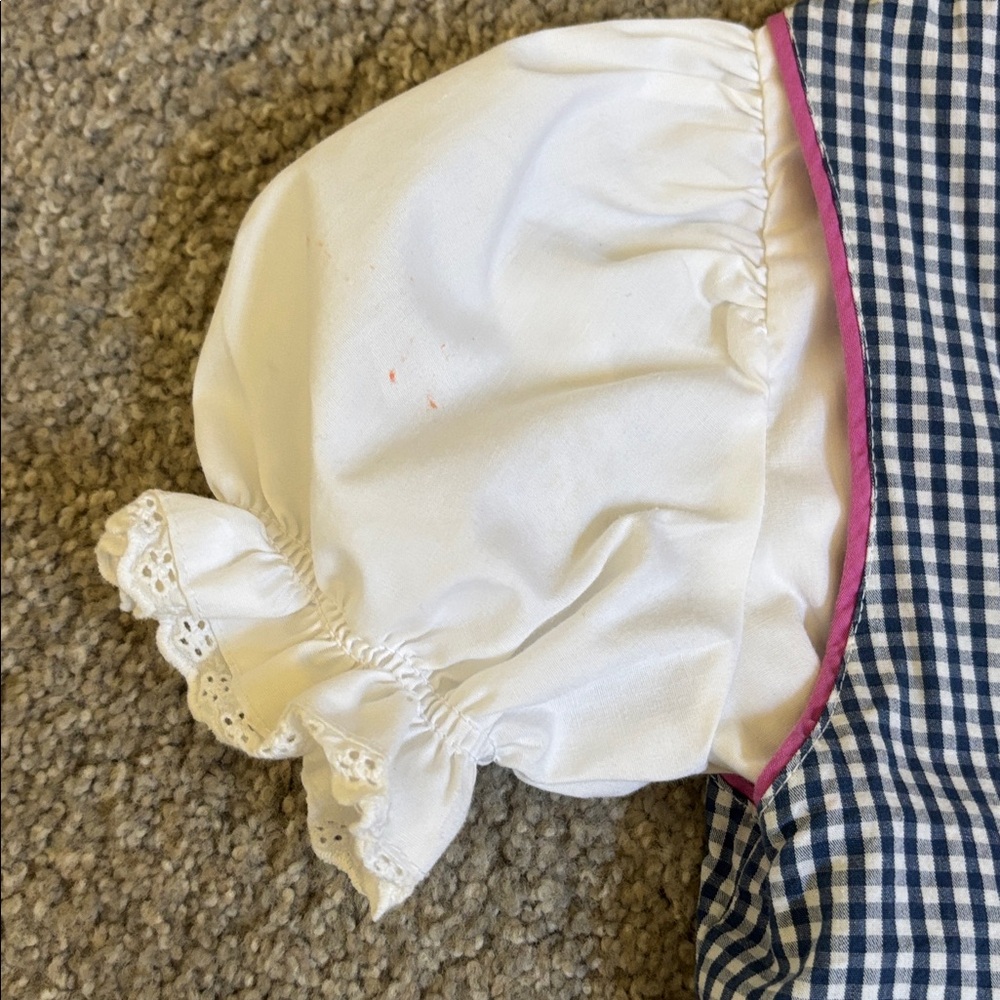 Pink and White girls German Isar Trachten Dress 110 4/5 - Picture 4 of 5